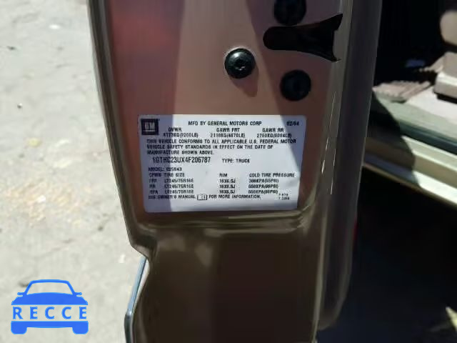 2004 GMC SIERRA C25 1GTHC23UX4F206787 image 9