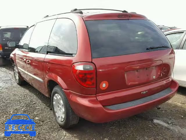 2001 CHRYSLER VOYAGER LX 1C8GJ45G21B104521 image 2