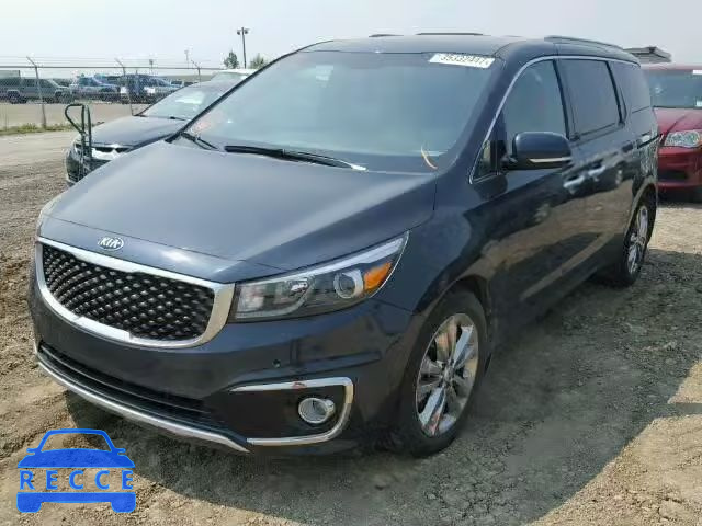 2016 KIA SEDONA SXL KNDME5C14G6124705 image 1