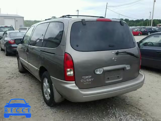 2001 NISSAN QUEST GLE 4N2ZN17TX1D804960 Bild 2