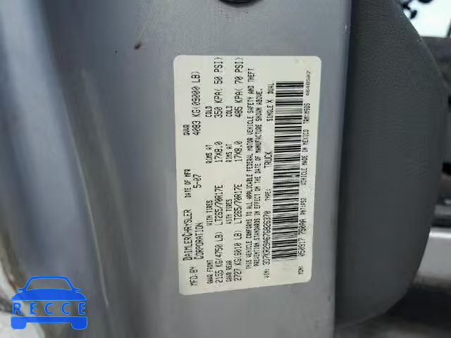 2007 DODGE RAM 2500 M 3D7KR29A67G826370 image 9