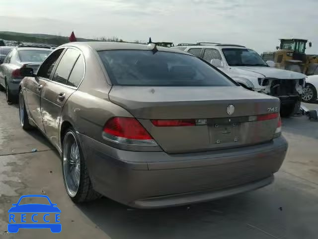 2003 BMW 745I WBAGL63433DP67889 image 2
