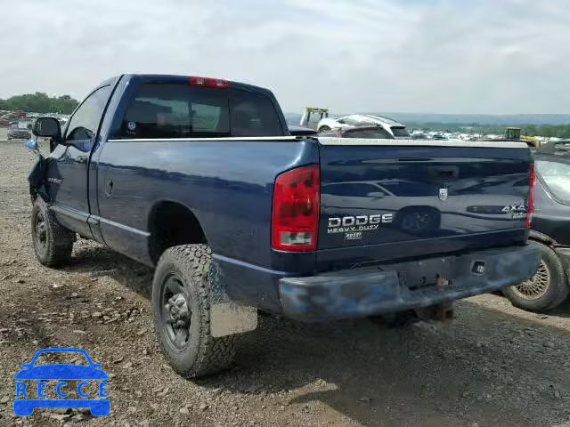 2003 DODGE RAM 2500 S 3D7KU26D33G847460 image 2