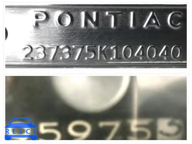 1965 PONTIAC GTO 0000237375K104040 зображення 10