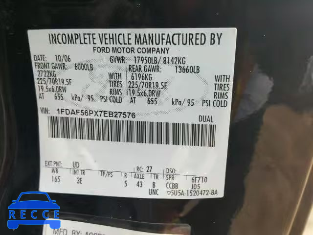 2007 FORD F550 SUPER 1FDAF56PX7EB27576 image 9