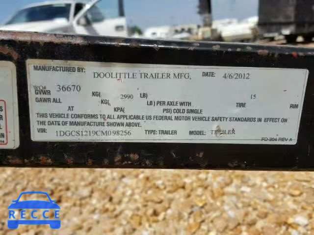 2012 OTHR TRAILER 1DGCS1219CM098256 зображення 9