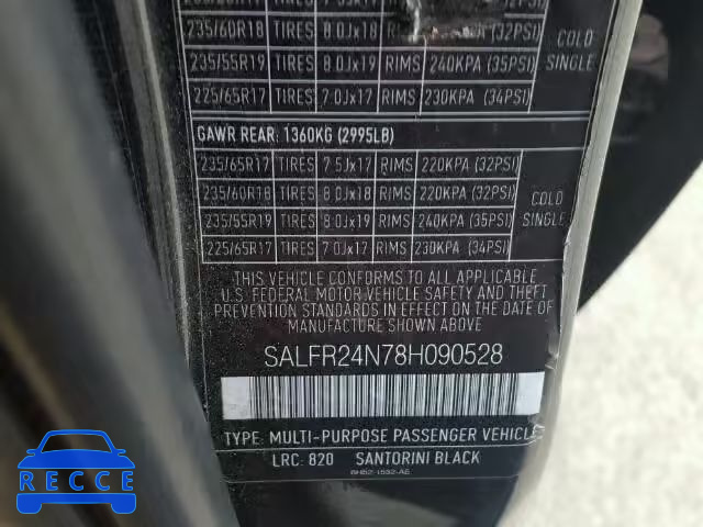 2008 LAND ROVER LR2 HSE SALFR24N78H090528 Bild 9