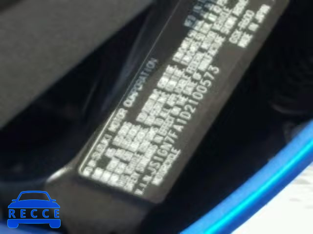 2013 SUZUKI GSX-R600 JS1GN7FA1D2100573 image 9