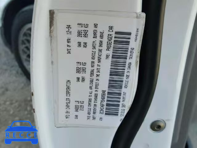 1995 CHRYSLER NEW YORKER 2C3HC46F7SH605648 image 9
