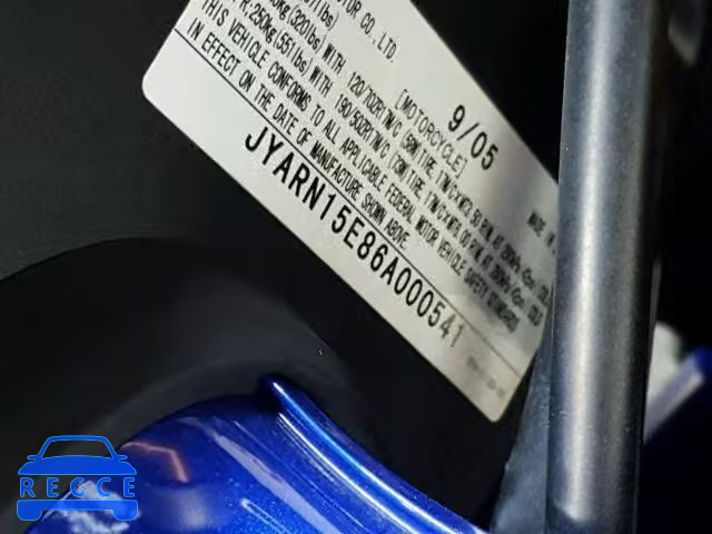 2006 YAMAHA YZFR1 JYARN15E86A000541 image 18