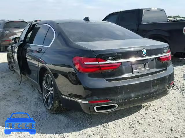 2016 BMW 750I XDRIV WBA7F2C51GG415021 зображення 2