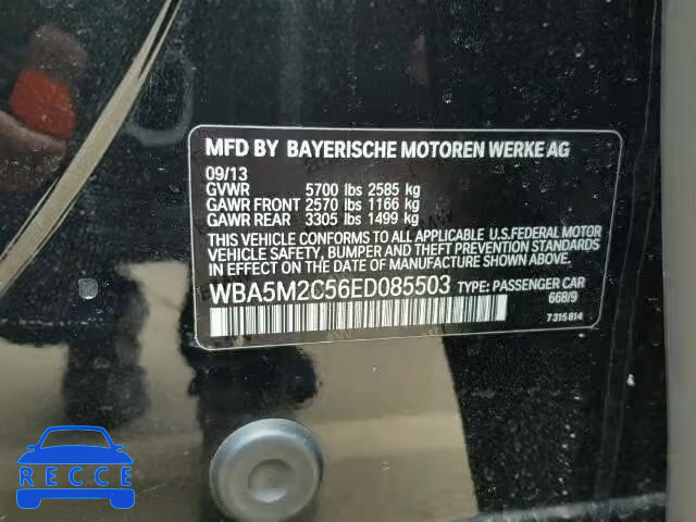 2014 BMW 535I GT WBA5M2C56ED085503 Bild 9