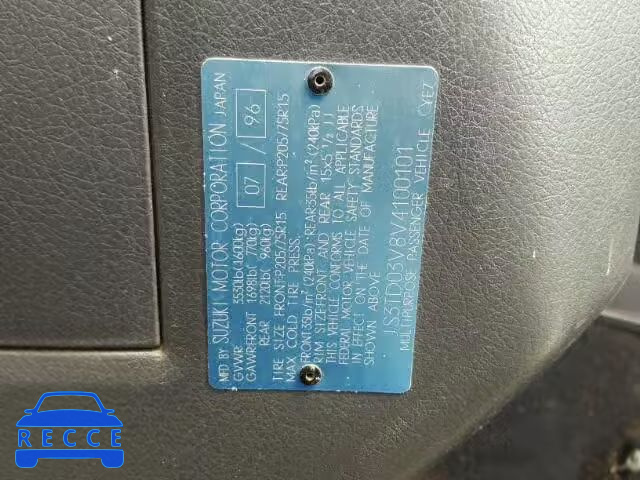 1997 SUZUKI SIDEKICK J JS3TD03V8V4100101 image 9