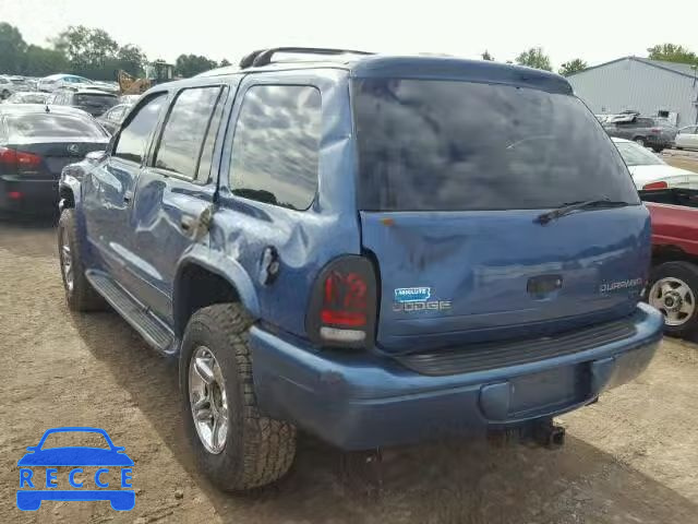 2002 DODGE DURANGO R/ 1B8HS78Z12F183459 зображення 2