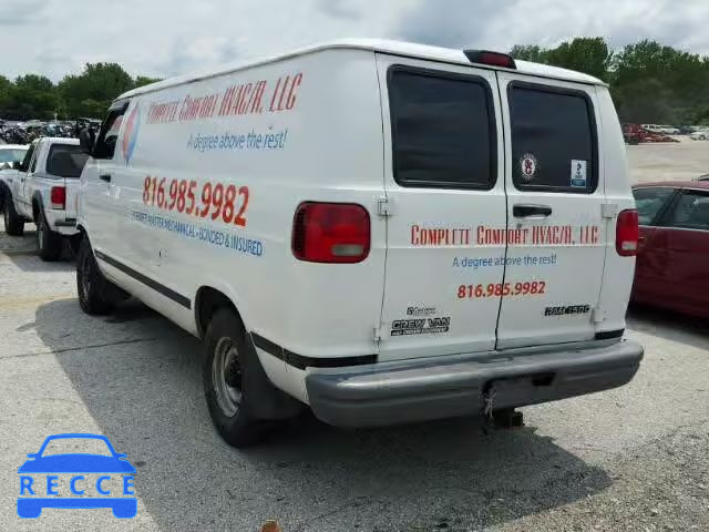 2002 DODGE RAM VAN B1 2B4HB11Z62K105950 image 2