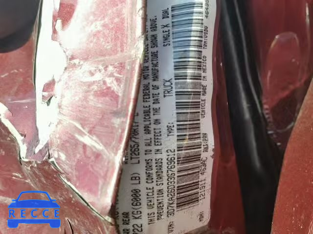 2003 DODGE RAM 2500 S 3D7KA26D33G769612 image 9
