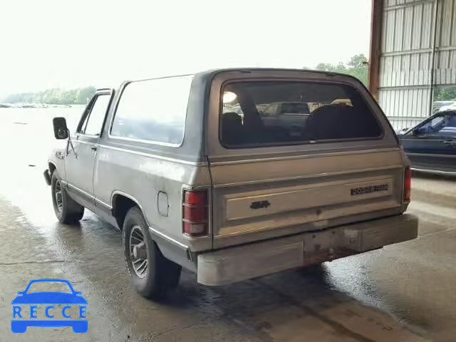 1987 DODGE RAMCHARGER 3B4GD12T0HM730769 image 2