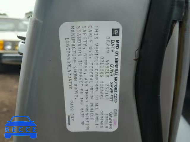 1990 CADILLAC DEVILLE 1G6CD5339L4204770 image 9