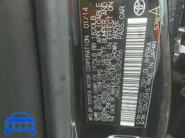 2014 TOYOTA SCION XD JTKKUPB42E1042556 зображення 9