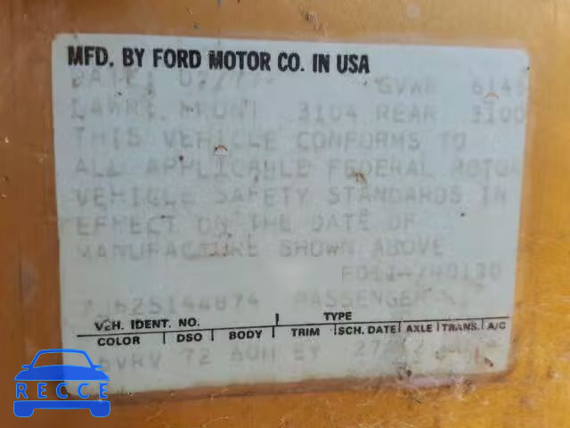 1977 FORD LTD 7J62S144874 image 9