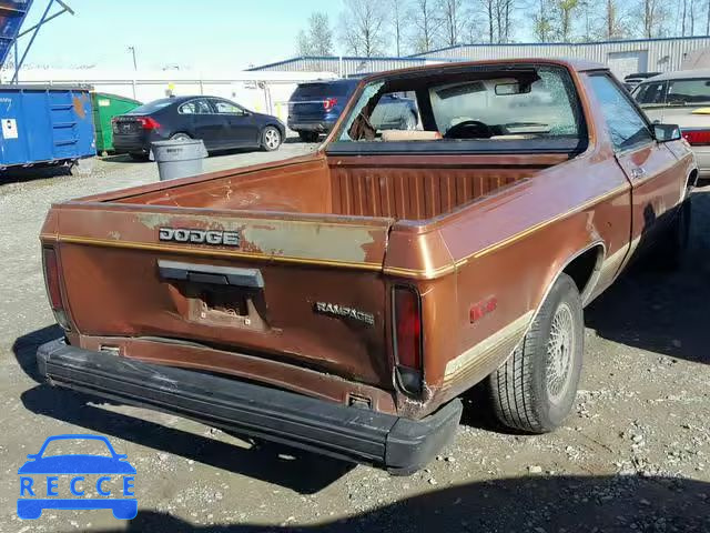 1984 DODGE RAMPAGE 1B7EZ44CXED106382 Bild 3