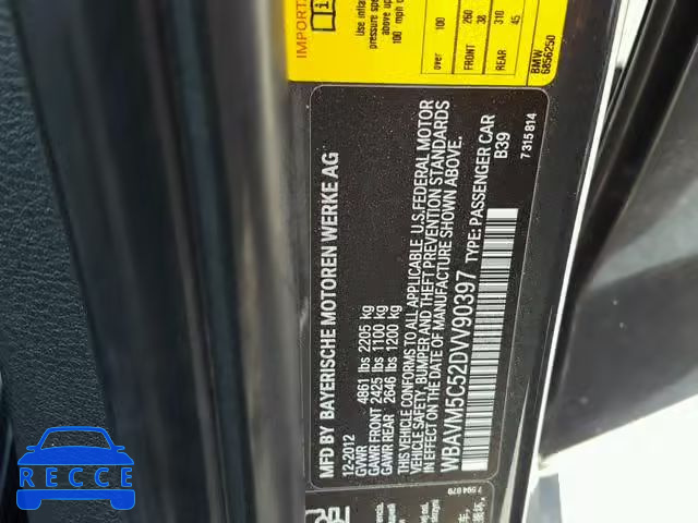 2013 BMW X1 XDRIVE3 WBAVM5C52DVV90397 image 9