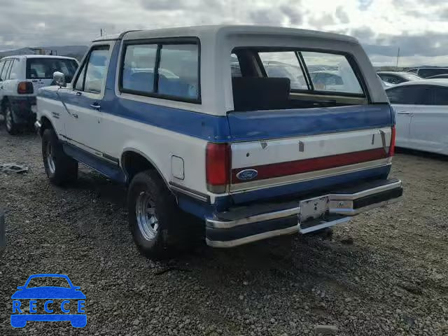 1991 FORD BRONCO U10 1FMEU15H8MLA12556 image 2