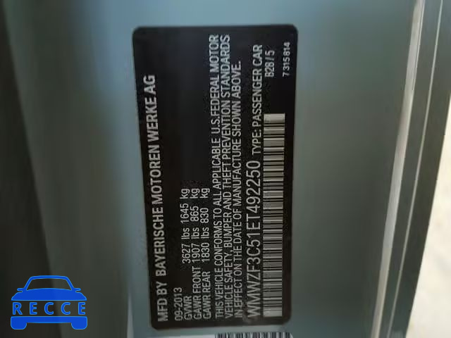 2014 MINI COOPER CLU WMWZF3C51ET492250 image 9