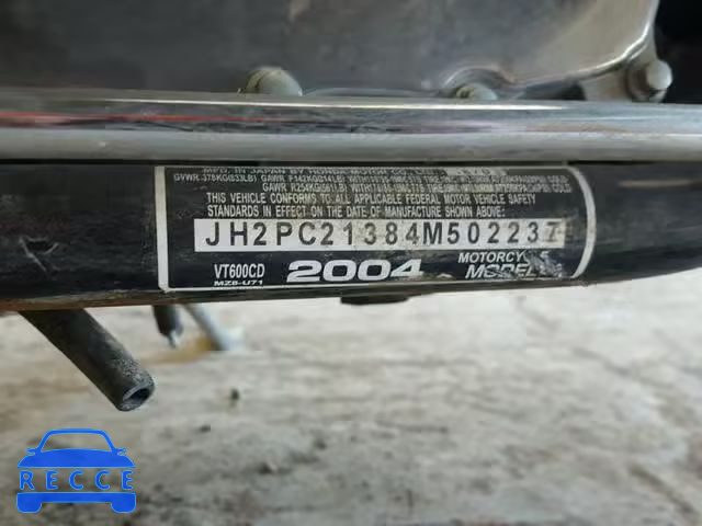 2004 HONDA VT600 CD JH2PC21384M502237 image 9