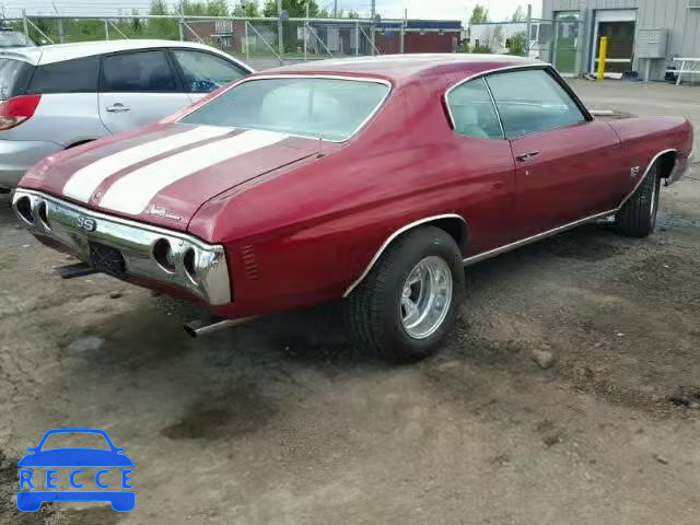 1972 CHEVROLET CHEVELL SS 1D37H2L557484 image 3