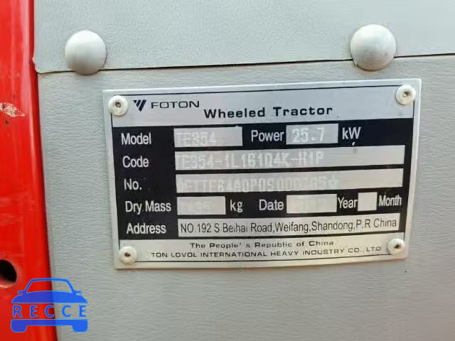 2012 TRAC TRACTOR FTTE64A0PDS000765 image 9