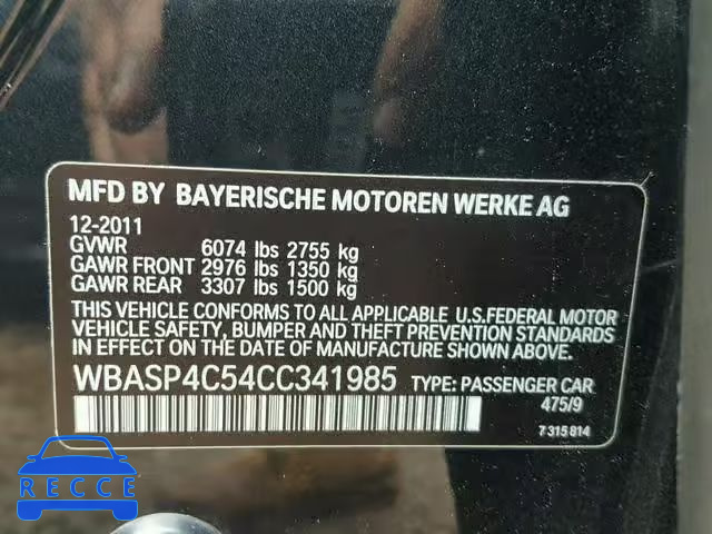 2012 BMW 550 XIGT WBASP4C54CC341985 image 9