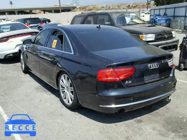 2013 AUDI A8 QUATTRO WAUAGAFD9DN014341 image 2