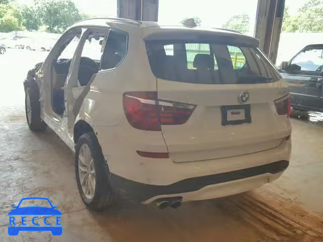 2017 BMW X3 SDRIVE2 5UXWZ7C39H0V87307 зображення 2