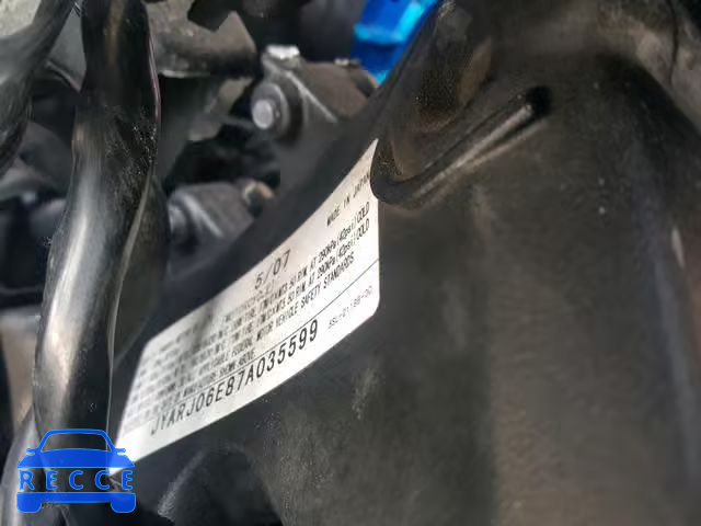 2007 YAMAHA YZFR6 S JYARJ06E87A035599 зображення 9