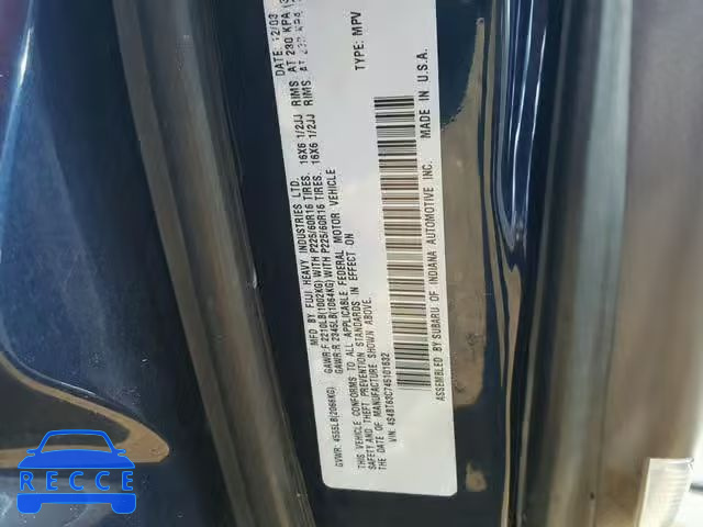 2004 SUBARU BAJA TURBO 4S4BT63C745101632 image 9