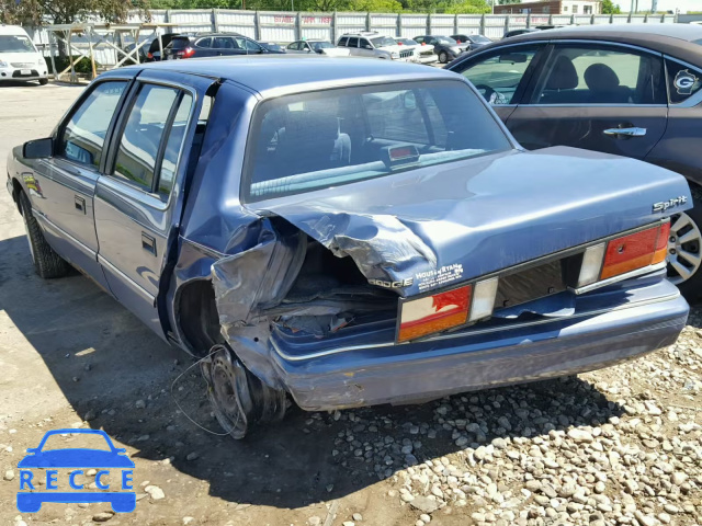 1992 DODGE SPIRIT 1B3XA46K3NF289294 image 2