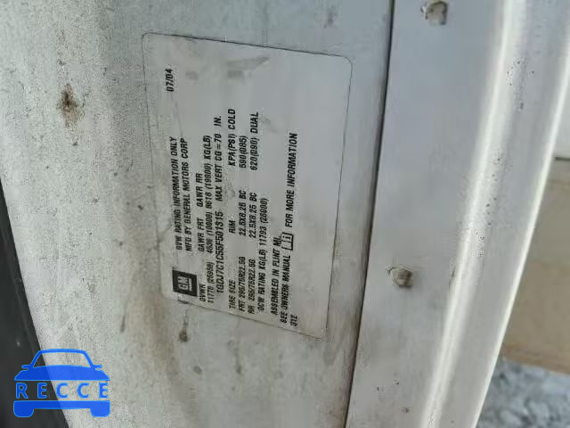 2005 GMC C7500 C7C0 1GDJ7C1C55F501315 Bild 9