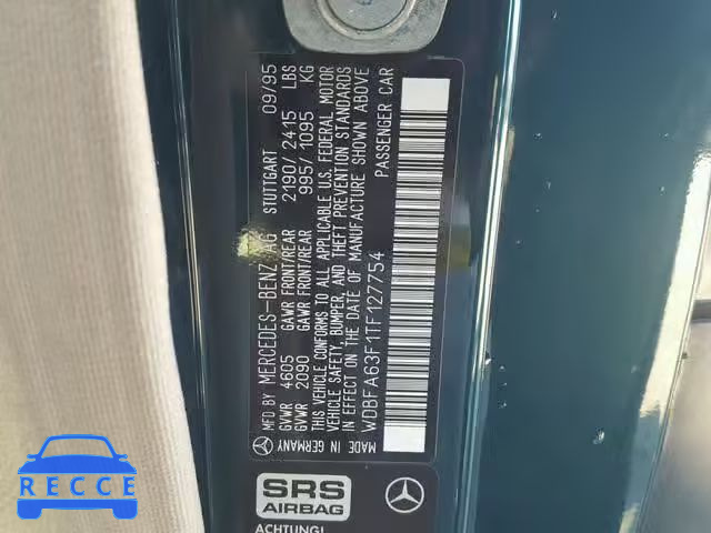 1996 MERCEDES-BENZ SL 320 WDBFA63F1TF127754 image 9