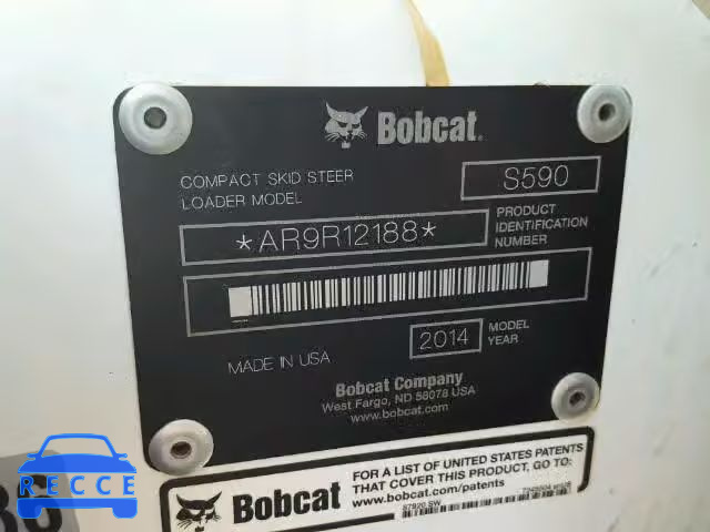 2014 BOBCAT SKIDSTEER AR9R12188 image 9