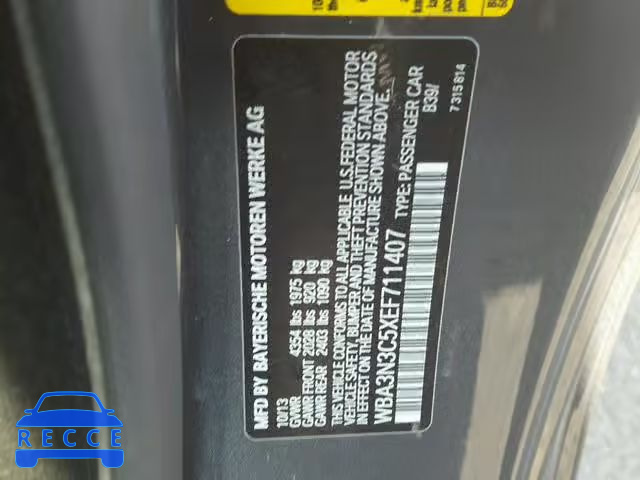 2014 BMW 428 I WBA3N3C5XEF711407 image 9