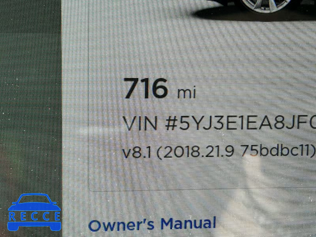 2018 TESLA MODEL 3 5YJ3E1EA8JF020361 image 7