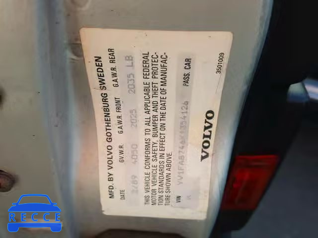 1989 VOLVO 740 YV1FA8746K1354126 image 9