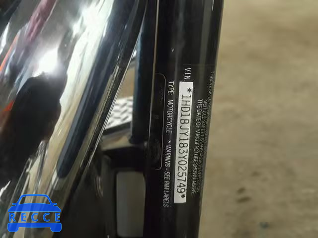 2003 HARLEY-DAVIDSON FLSTC 1HD1BJY183Y025749 image 9