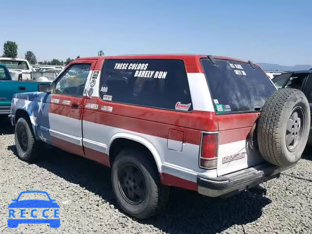 1991 CHEVROLET BLAZER S10 1GNCT18Z9M8290041 image 2