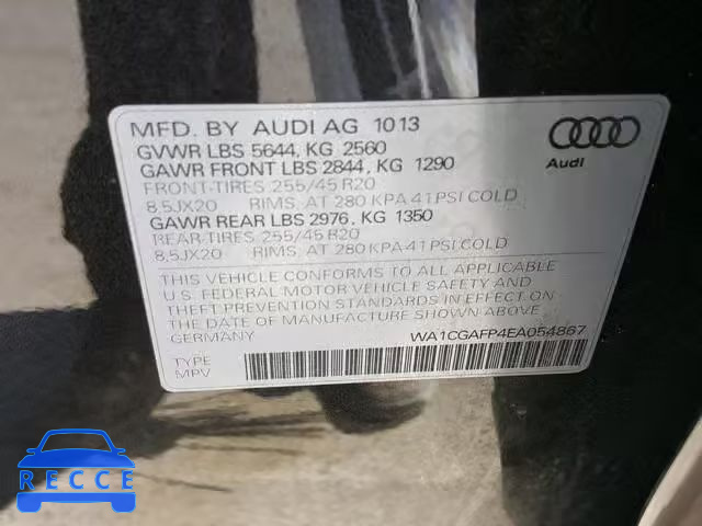 2014 AUDI SQ5 PREMIU WA1CGAFP4EA054867 image 9