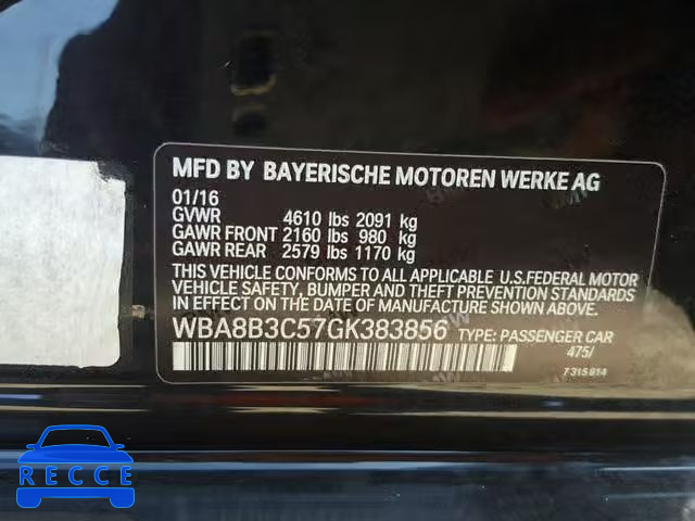 2016 BMW 340 I WBA8B3C57GK383856 Bild 9