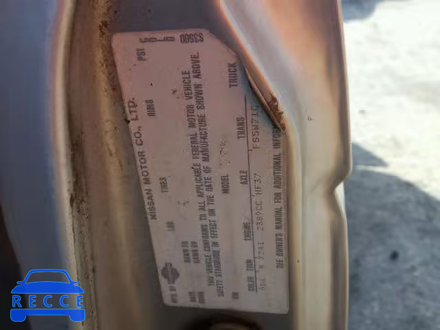 1987 NISSAN D21 SHORT 1N6ND11S4HC323426 image 9