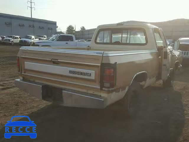 1987 DODGE D-SERIES D 1B7FD14T3HS327212 зображення 3