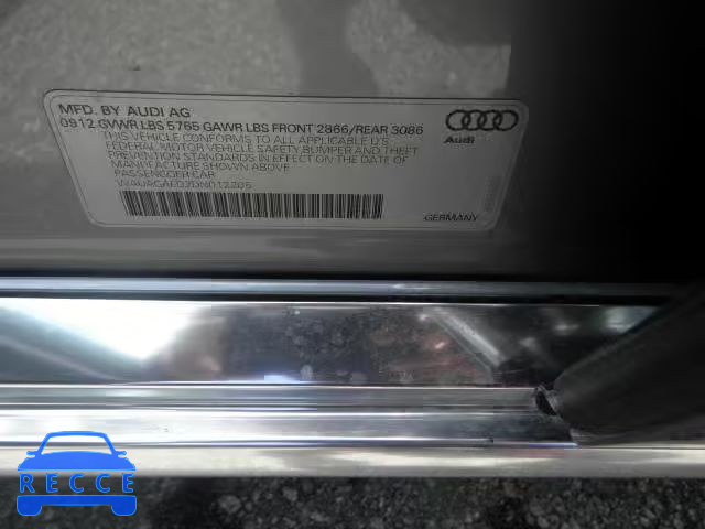 2013 AUDI A8 QUATTRO WAUAGAFD2DN012205 image 7